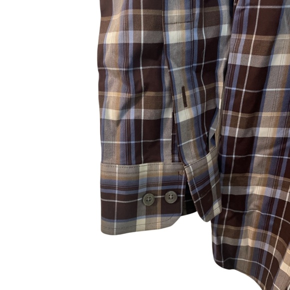 Daniel Cremieux Signature Collection Button Front Men's Shirt Non-Iron Brown - Picture 5 of 9